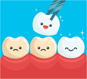 A toothbrush and toothpaste next to a tooth, illustrating dental hygiene from Pinner Green Dental.